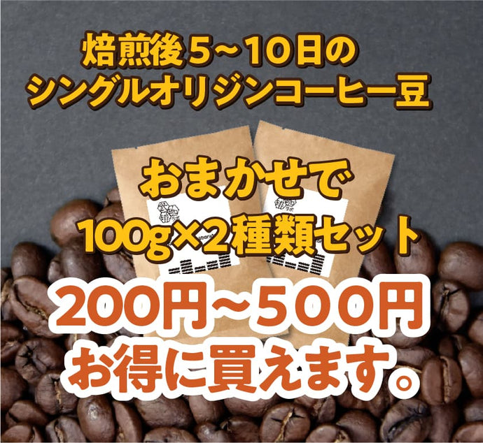 【4月27日 19時販売開始】お得なコーヒー豆セット/100g2種類